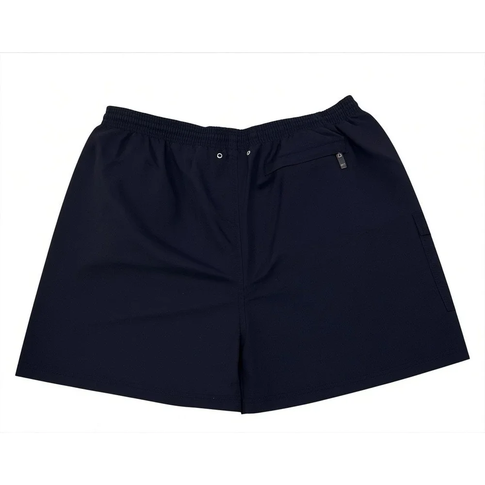 Tori Richard Navy Swim Trunks Men XL Tiki‎ Cocktail Embroidered Shorts Lined